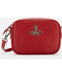 Vivienne Westwood Leather Anna Camera Bag in Red | Lyst