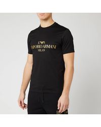 Emporio Armani Yayari Men's T Shirt In Black