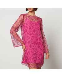 Max Mara Studio - Bracco Petticoat Embroidered Tulle Dress - Lyst