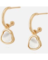Daisy London - Isla Mother Of Pearl Drop 18-karat Gold-plated Earrings - Lyst