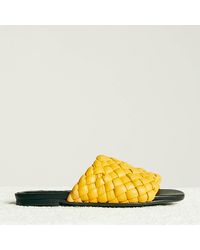 Simon Miller Vegan Slit Slide Sandals - Yellow