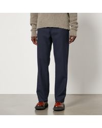 Ami Paris - Wool Straight-Leg Trousers - Lyst