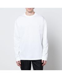 WOOYOUNGMI - Reverse Logo Floral-Print Cotton-Jersey Long Sleeve T-Shirt - Lyst