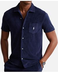 Polo Ralph Lauren Cotton-Terry Shirt - Blau