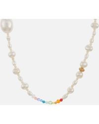 Anni Lu - Gold-tone, Glass Pearl And Bead Necklace - Lyst