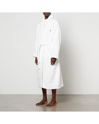 Polo Ralph Lauren Logo-embroidered Cotton Dressing Gown - White