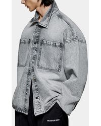 MKI Miyuki-Zoku - Miyuki Zoku Box Oversized Denim Overshirt - Lyst