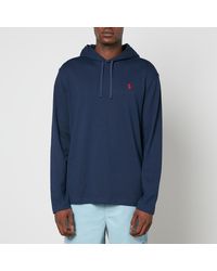 Polo Ralph Lauren - Logo-Embroidered Cotton-Jersey Hooded Top - Lyst