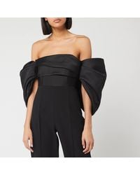 solace london soraya peplum jumpsuit