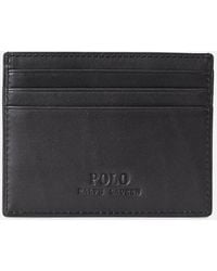 Polo Ralph Lauren - Embroidered Leather Cardholder - Lyst