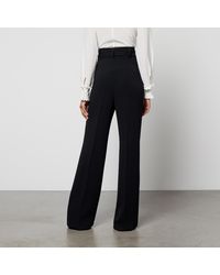 Save 17% Slacks and Chinos Womens Trousers Slacks and Chinos Max Mara Studio Trousers Max Mara Studio Synthetic Fieno Cady Trousers in Blue 