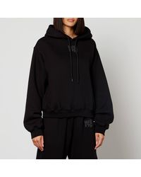 T By Alexander Wang - Essential Cotton-Blend Jersey Hoodie - Lyst