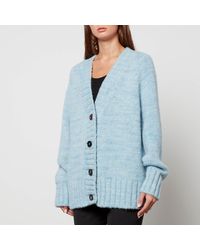 Maison Margiela - Alpaca, Cotton And Wool-Blend Knit Cardigan - Lyst
