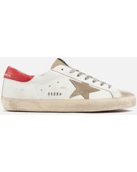 Golden Goose - Superstar Leather And Suede Trainers - Lyst