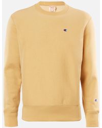 light yellow champion crewneck