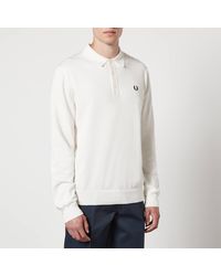 Fred Perry - Classic Wool And Cotton-Blend Polo Jumper - Lyst