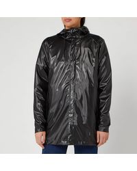 Rains Short Coat - Black