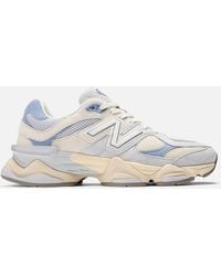 New Balance - 9060 Suede And Mesh Trainers - Lyst