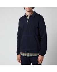 PS by Paul Smith Regular Fit Half Zip Sweatshirt - Blue