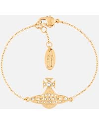 Vivienne Westwood Minnie Bas Relief Bracelet - Gold - Metallic