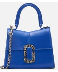 Marc Jacobs - The Mini Top Handle St Marc Leather Crossbody Bag - Lyst