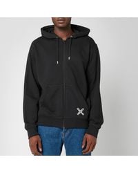 KENZO Sport Full Zip Hooded Sweatshirt - Black