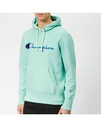Champion Script Overhead Hoodie - Green
