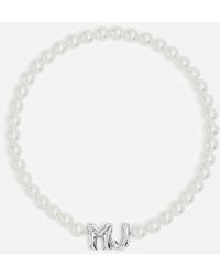 Marc Jacobs - Balloon Faux Pearl Silver-plated Necklace - Lyst
