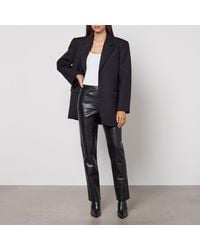 Anine Bing - Bruno Faux Leather-Blend Trousers - Lyst