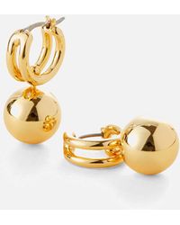 Jenny Bird - Lyra 14k Gold-plated Huggie Drop Earrings - Lyst