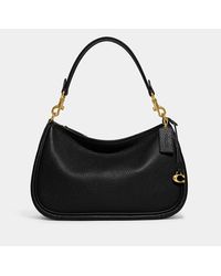 COACH Cary Textured-leather Shoulder Bag - Black