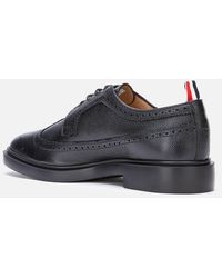 Save 20% Thom Browne Pebble Grain Leather Brogue Derbies in Black for Men Mens Lace-ups Thom Browne Lace-ups 