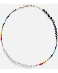 Anni Lu Iris Pearl Necklace - Metallic