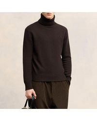 Ami Paris - Tonal De Coeur Cashmere-Blend Knit Jumper - Lyst