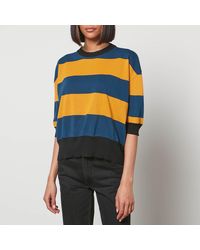 Marni Roundneck Stripe Sweatshirt - Blue