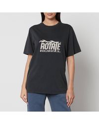 ROTATE SUNDAY - Enzyme Logo Organic Cotton T-Shirt - Lyst