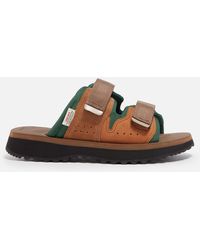 Suicoke - Mogi Ab Suede And Canvas Sandals - Lyst