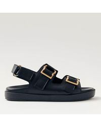 Alohas - Maui Leather Double-Strap Sandals - Lyst