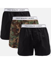 Polo Ralph Lauren 3-pack Cotton-blend Boxer Shorts - Black