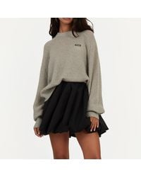 ROTATE BIRGER CHRISTENSEN - Balloon Cotton-Blend Mini Skirt - Lyst