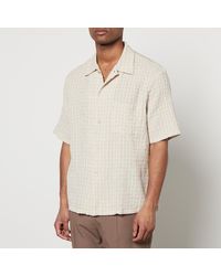 Our Legacy - Box Cotton And Linen-Blend Seersucker Shirt - Lyst