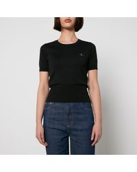 Vivienne Westwood - Bea Logo-Embroidered Cotton Top - Lyst