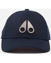 Moose Knuckles Fashion Logo Icon Cotton-twill Cap - Blue