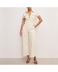 GOOD AMERICAN - Fit For Success Denim Palazzo Jumpsuit - Lyst