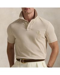 Polo Ralph Lauren - Custom Slim Fit Tonal Pp Cotton Mesh Polo Shirt - Lyst