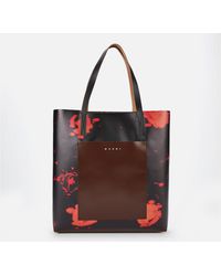 Marni Pvc Faded Roses Bag - Multicolour