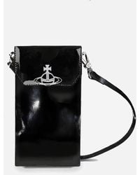 Vivienne Westwood - Patent Leather Crossbody Phone Bag - Lyst