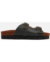 Grenson - Flora Leather Double Strap Sandals - Lyst