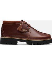 Clarks - Desert Trek Xl Leather Shoes - Lyst