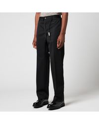 Marni Straight Fit Wool Trousers - Black